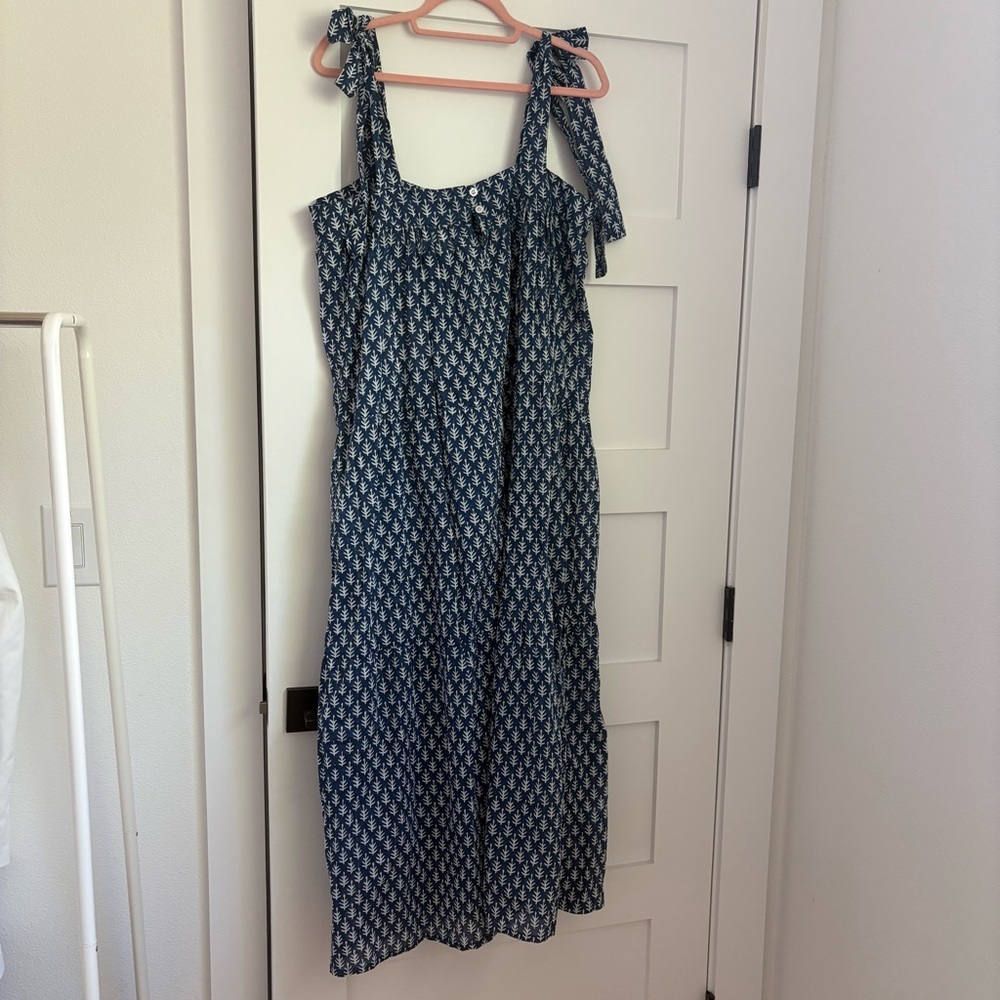 NWT SZ Blockprints Winslow Dress in Indigo Patti - Picture 8 of 11